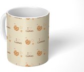 Mok - Koffiemok - Quotes - Koek - Patronen - Mokken - 350 ML - Beker - Koffiemokken - Theemok