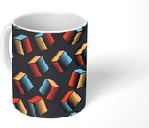 Mok - Koffiemok - Patronen - Cube - 3D - Mokken - 350 ML - Beker - Koffiemokken - Theemok