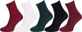 5x Kleurrijke hoge sokken