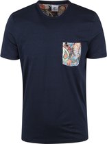 R2 Amsterdam - T-Shirt Donkerblauw - S - Modern-fit
