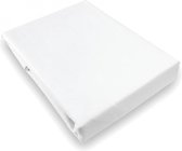 hoeslaken Molton 80 x 210 cm katoen wit