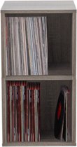 Lp vinyl platen opbergkast - opbergen lp vinyl platen - boekenkast - 2 vakken