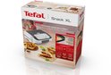 Tefal Snack XL verpakking toont de contactgrill, wafels en tosti's.
