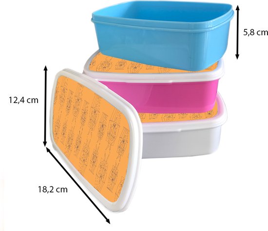 Lunch box Blauw - Lunch box - Boîte à pain - Carnaval - Joker - Motifs - 18x12x6 cm - Enfants - Garçon