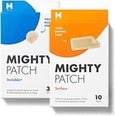 Hero Cosmetics bundle - Mighty Patch Invisible 39st -  Mighty Patch Surface 10st - Acne Patches - for Daytime and Larger Breakout Treatment of Pimples - diervriendelijk -