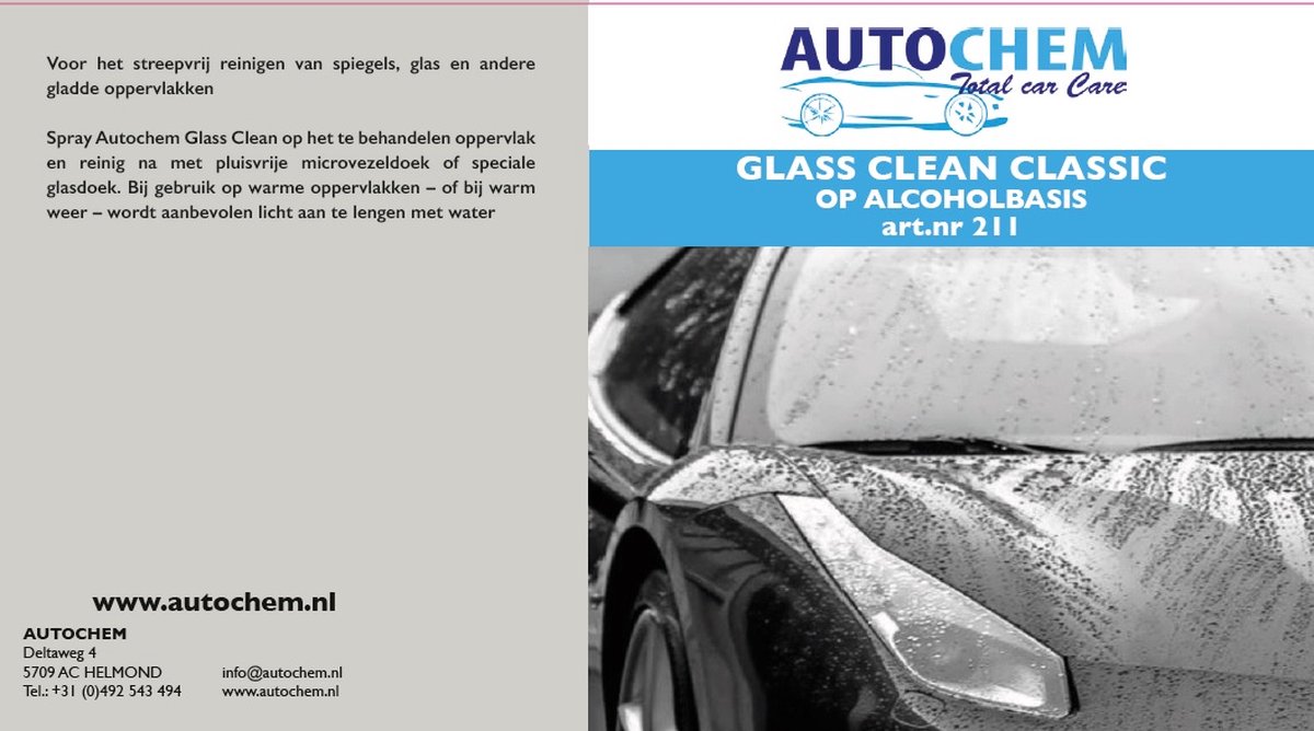 Autochem Glass Clean Classic - 1 ltr.