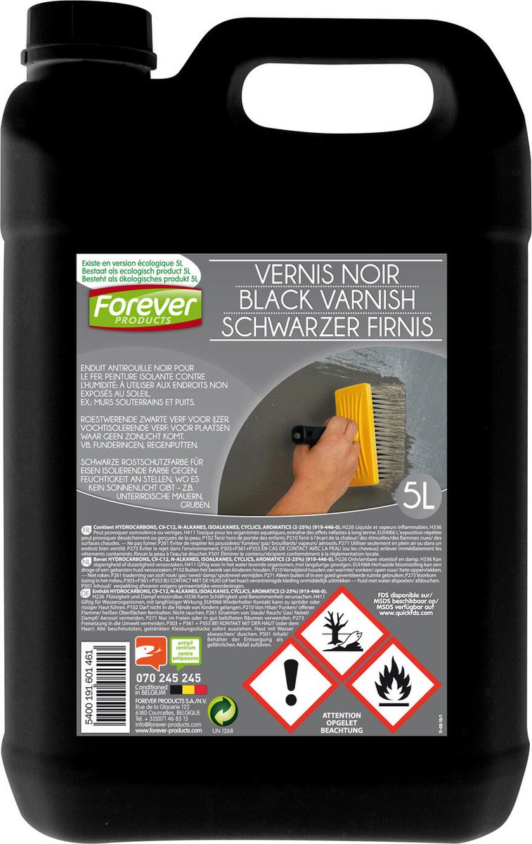 FOREVER BLACK VARNISH 5L