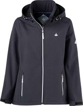 BJØRNSON LAYNA Veste Softshell 4 saisons Femme - Doublée coupe vent - Capuche - Veste transition - Veste femme - Taille 46 - Bleu foncé