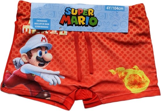 Super Mario zwembroek - oranje - Maat 104 / 4 jaar | bol.com