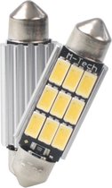 M-Tech LED C5W 12V 41mm - Platinum 9x Led diode - Canbus - Wit - Set