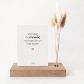 Memory shelf Kaarthouder met vaasje
