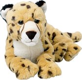 Pluche Cheetah/luipaard knuffeldier van 48 cm - Speelgoed dieren knuffels cadeau voor kinderen