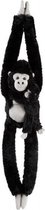 Pluche zwarte gorilla knuffel met baby 84 cm - Gorillas apen jungledieren knuffels - Speelgoed voor kinderen