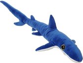 Pluche grote blauwe haai knuffel XL 110 cm - Blauwe haaien zeedieren knuffels - Speelgoed voor kinderen