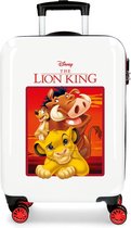 Valise enfant Disney Le King Lion 55 Cm Abs 37 Litre Wit/ rouge