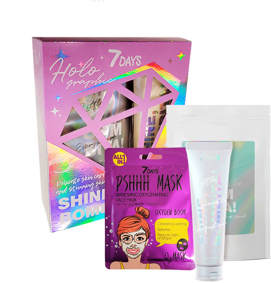 7 DAYS Shine, Bombita! Beauty Gift Box met cosmetica musthaves voor tieners