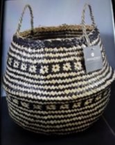Grote rieten mand 35x30 cm/Zeegras mand