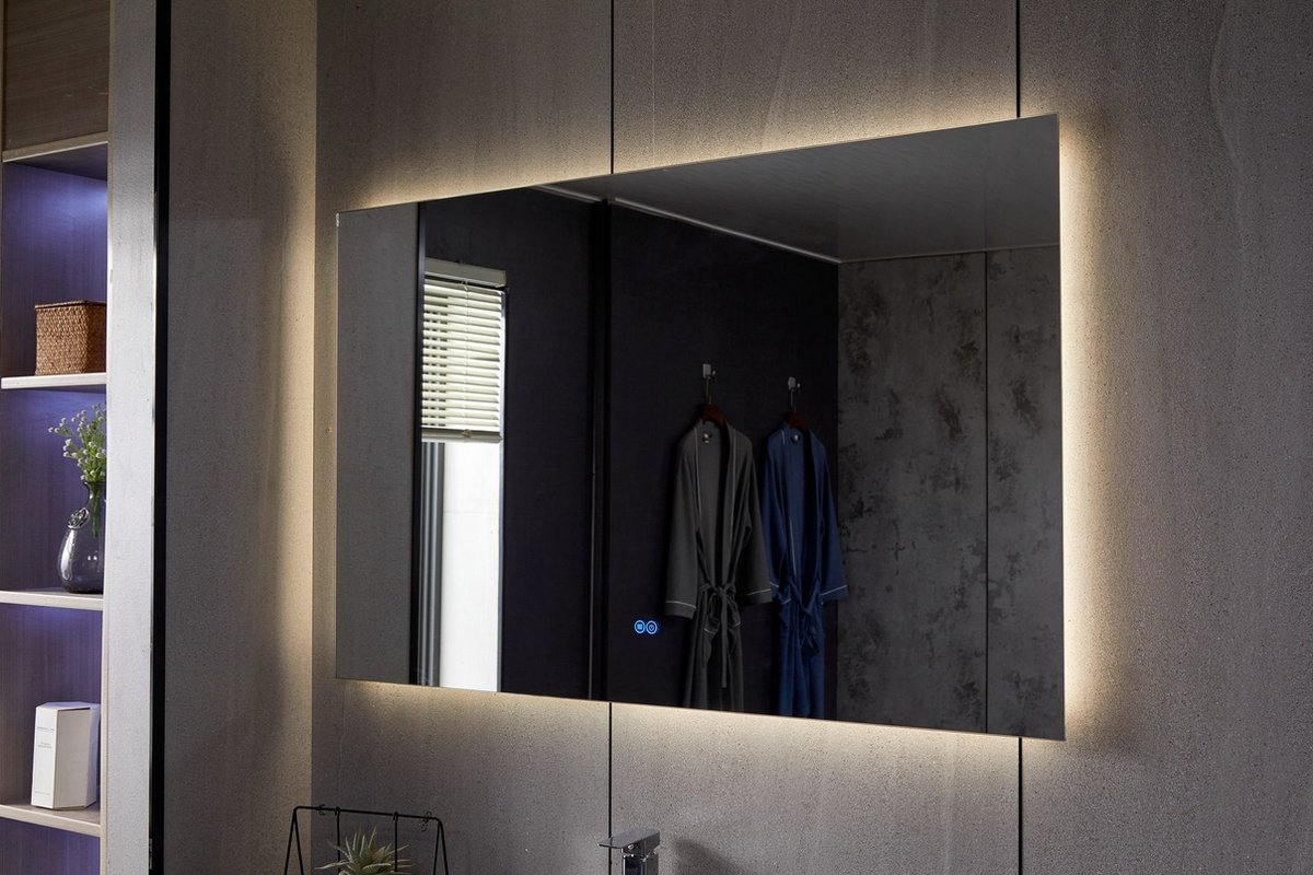Badkamerspiegel - Spiegel Met Verlichting - Badkamerspiegels - Badkamerspiegel met Verlichting - LED - Anti Condens - 60 cm