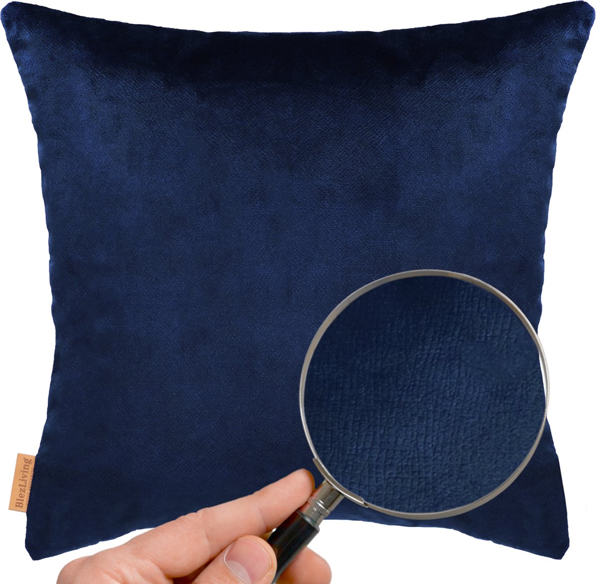 COHOSO Sierkussen Velours Fluweel Marine 60x60 cm