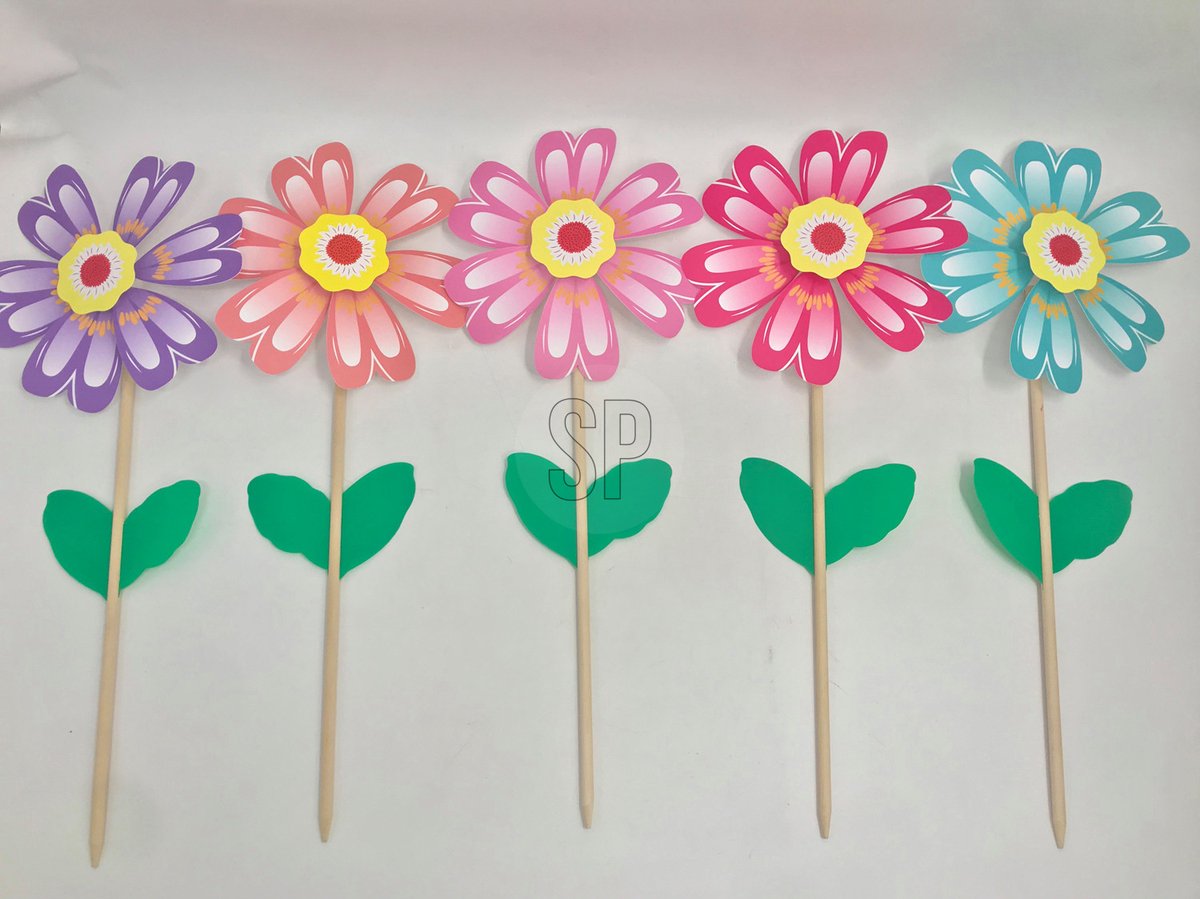 Windmolen 63 cm - Roze