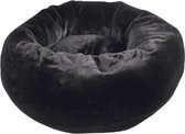 Foeiii cozy pluche relax donut zwart 60x22x22 cm
