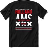 Amsterdam - Holland | TSK Original & vintage | T-Shirt Heren - Dames | Rood | Perfect Cadeau Shirt | Grappige Spreuken - Zinnen - Teksten | Maat M