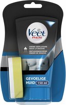 3x Veet For Men Ontharingscrème In-Shower Chest & Body Gevoelige Huid 150 ml