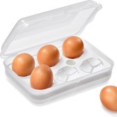 Rotho - Bewaardoos voor 6 eieren - Koelkastdoos - Eierdoos