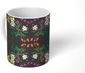 Mok - Koffiemok - Design - Bloemen - Ornament - Botanisch - Mokken - 350 ML - Beker - Koffiemokken - Theemok