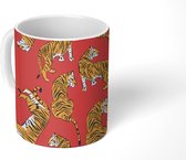 Mok - Koffiemok - Tiger - Jungle - Patronen - Mokken - 350 ML - Beker - Koffiemokken - Theemok