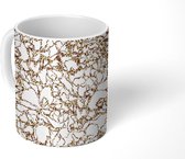 Mok - Koffiemok - Patronen - Dieren - Panter - Mokken - 350 ML - Beker - Koffiemokken - Theemok