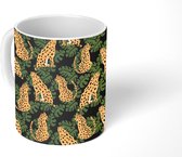 Mok - Koffiemok - Patroon - Cheetah - Jungle - Mokken - 350 ML - Beker - Koffiemokken - Theemok