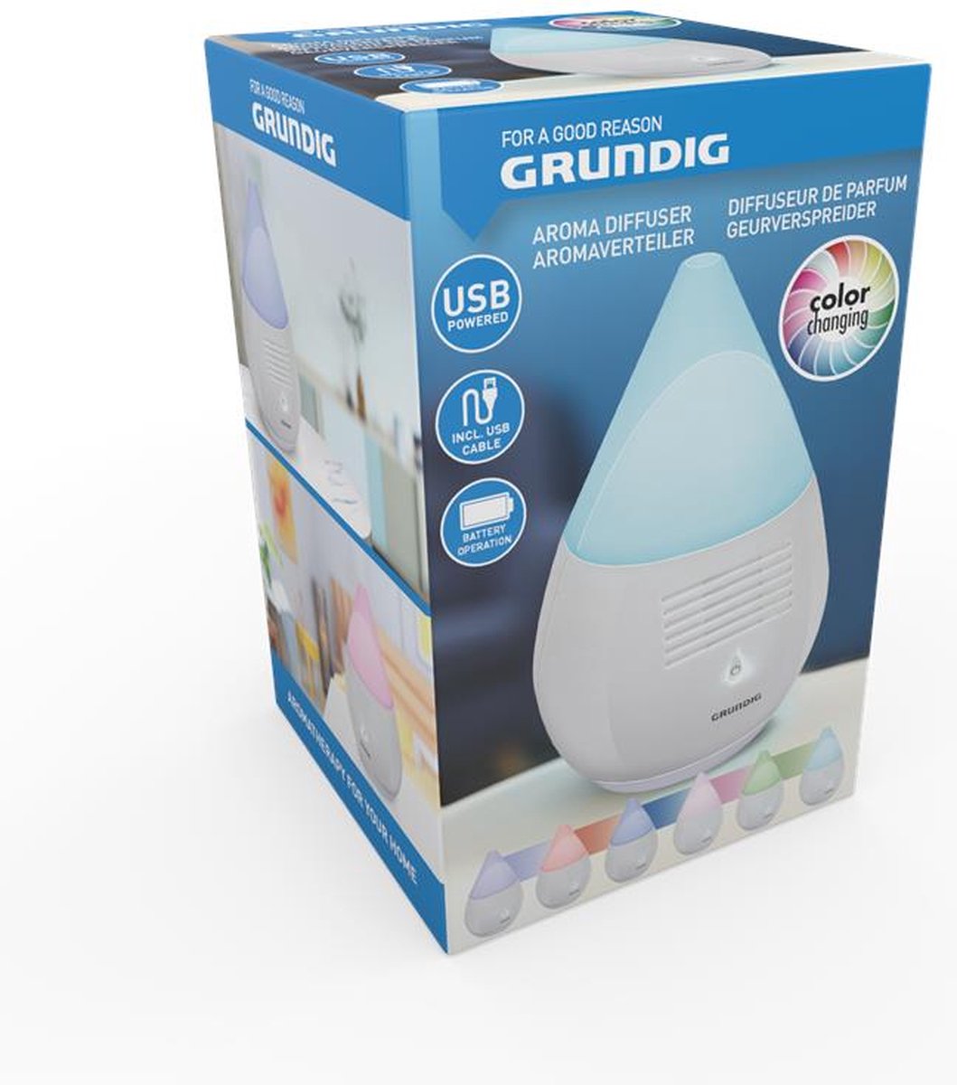 Goedkoopste Grundig Geurverspreider kleurveranderend 11x11x17,5cm
