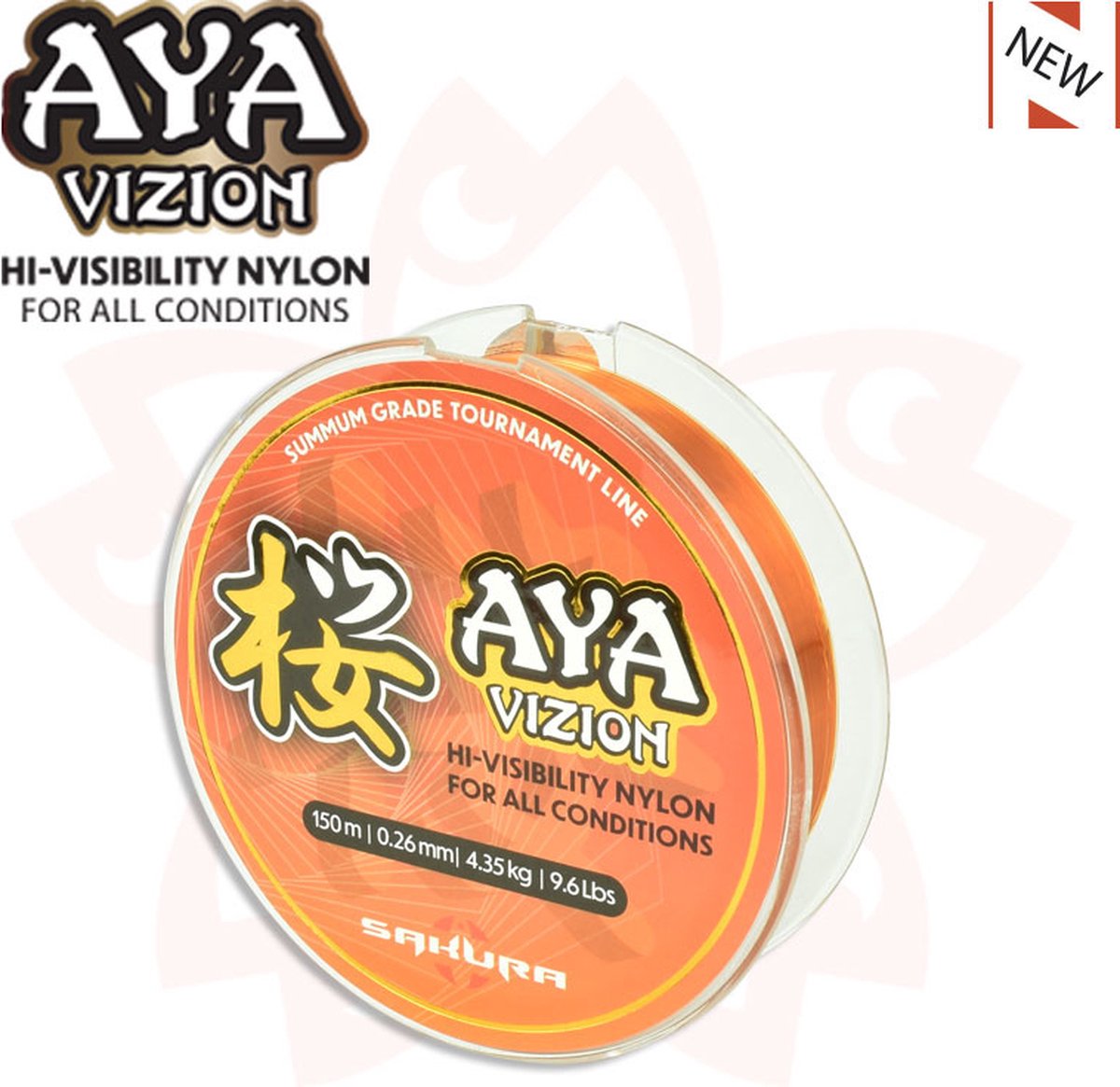 Sakura Aya Oranje 150m - Maat : 0.19mm