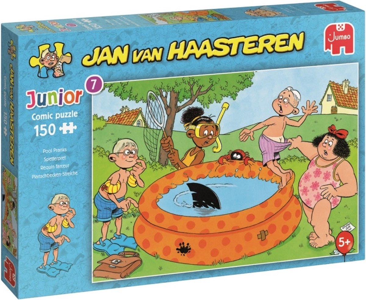 Jan van Haasteren Junior Spetterpret puzzel - 150 stukjes - Kinderpuzzel