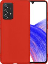 Samsung A33 Hoesje Siliconen - Samsung Galaxy A33 Case - Samsung A33 Hoes - Rood