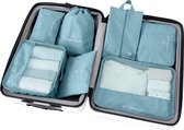 Packing Cubes Set 7-Delig - Organizer voor koffer en backpack - Blauw