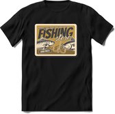 Fishing store| vissen outdoor T-Shirt Heren / dames | hengelsport cadeau Shirt - grappige Spreuken, Zinnen en Teksten Maat L