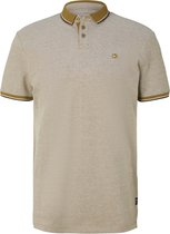 TOM TAILOR polo with rib details Heren Poloshirt - Maat M