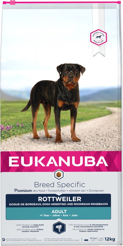 Eukanuba Dog Adult - Rottweiler - Chicken - 12 kg
