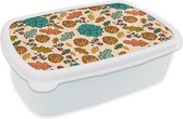 Boîte à Pain Wit - Lunch Box - Boîte à Pain - Automne - Fleurs - Motifs - 18x12x6 cm - Adultes