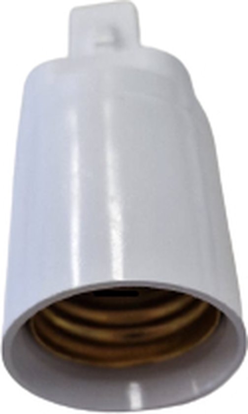 Verloop fitting van E27 naar 3 x E27 fitting wit