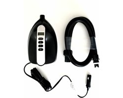 foto van MOAI Elektrische Pomp 12V - SUP Board Oppompen tot 16 PSI - Draagbaar en Compact - Eenvoudige Bediening - Geschikt voor Auto - Supboard Luchtpomp - Opblaaspomp - 12 Volt Pomp