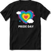 Pride day | Pride T-Shirt Heren - Dames - Unisex | LHBTI / LGBT / Gay / Homo / Lesbi |Cadeau Shirt | Grappige Love is Love Spreuken - Zinnen - Teksten Maat S