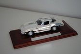 Chevrolet Corvette Stingray (Zilver) (10 cm) 1/43 Silver-Cars Collection - Modelauto - Schaalmodel - Model auto - Miniatuurauto
