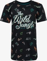 TwoDay jongens T-shirt met print - Zwart - Maat 170