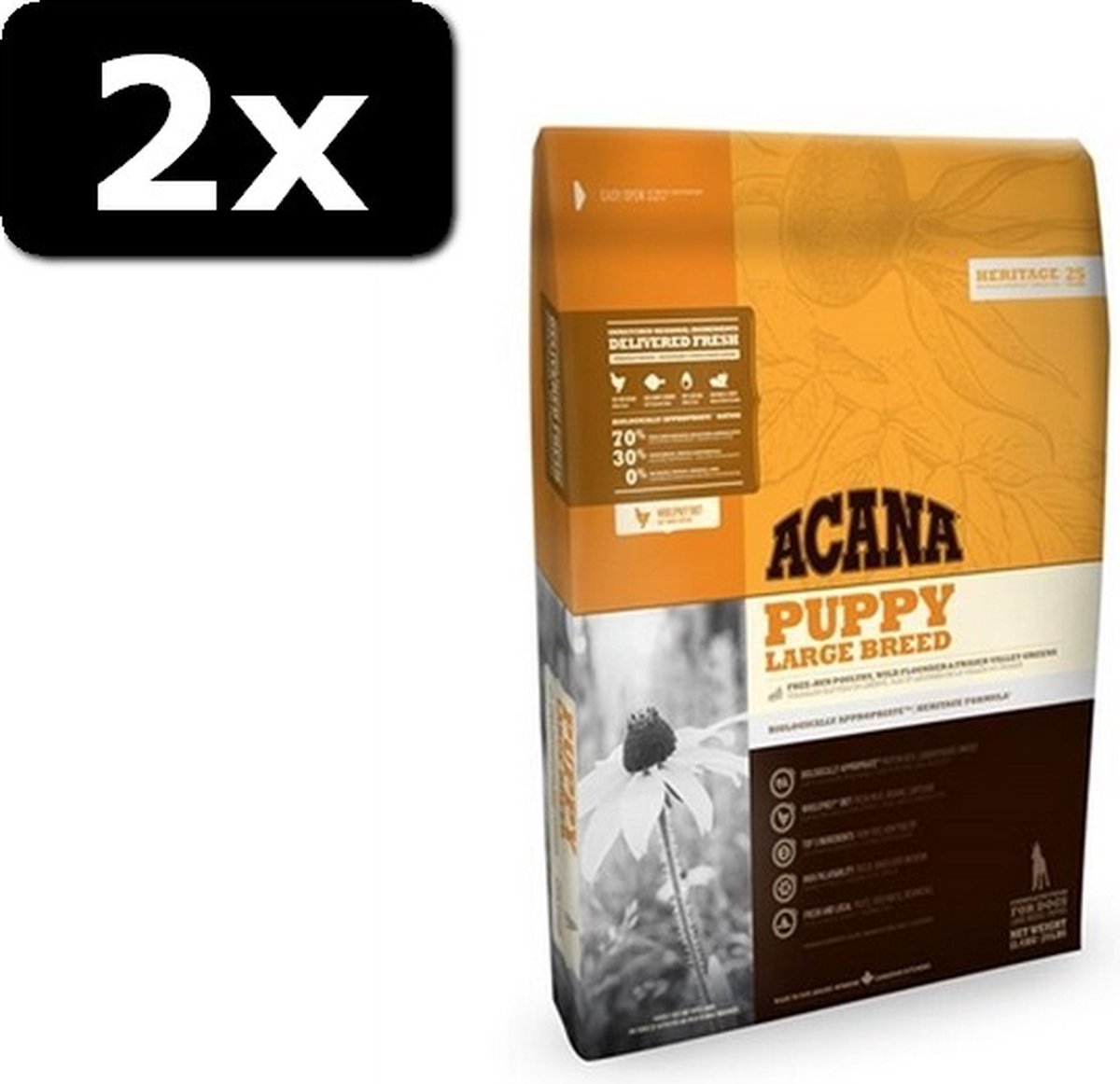 2x ACANA PUPPY LARGE BREED 11,4KG