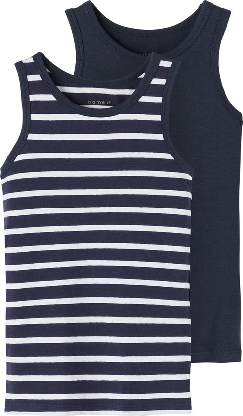 NAME IT Nkmtank Top 2p Dark Sapphire Gamer Noos Canottiera, Blu, 4 Anni Unisex-Bambini E Ragazzi - 10