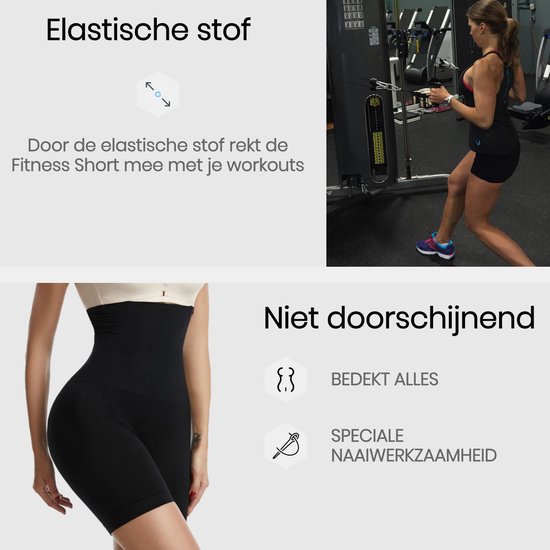 BukkitBow - Fitness Running - Vrouwen Short Leggings - Naadloze Short Yoga Broek - Hoge Taille - Gym Mini Leggings - XS van BukkitBow — afbeelding 2