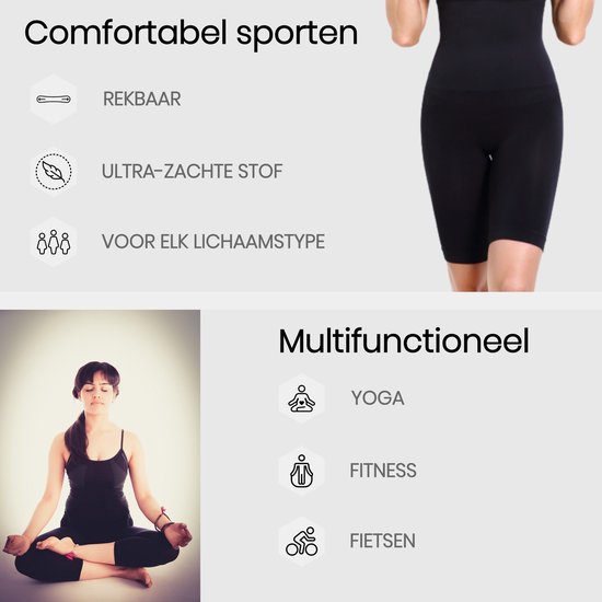 BukkitBow - Fitness Running - Vrouwen Short Leggings - Naadloze Short Yoga Broek - Hoge Taille - Gym Mini Leggings - XS van BukkitBow — afbeelding 3